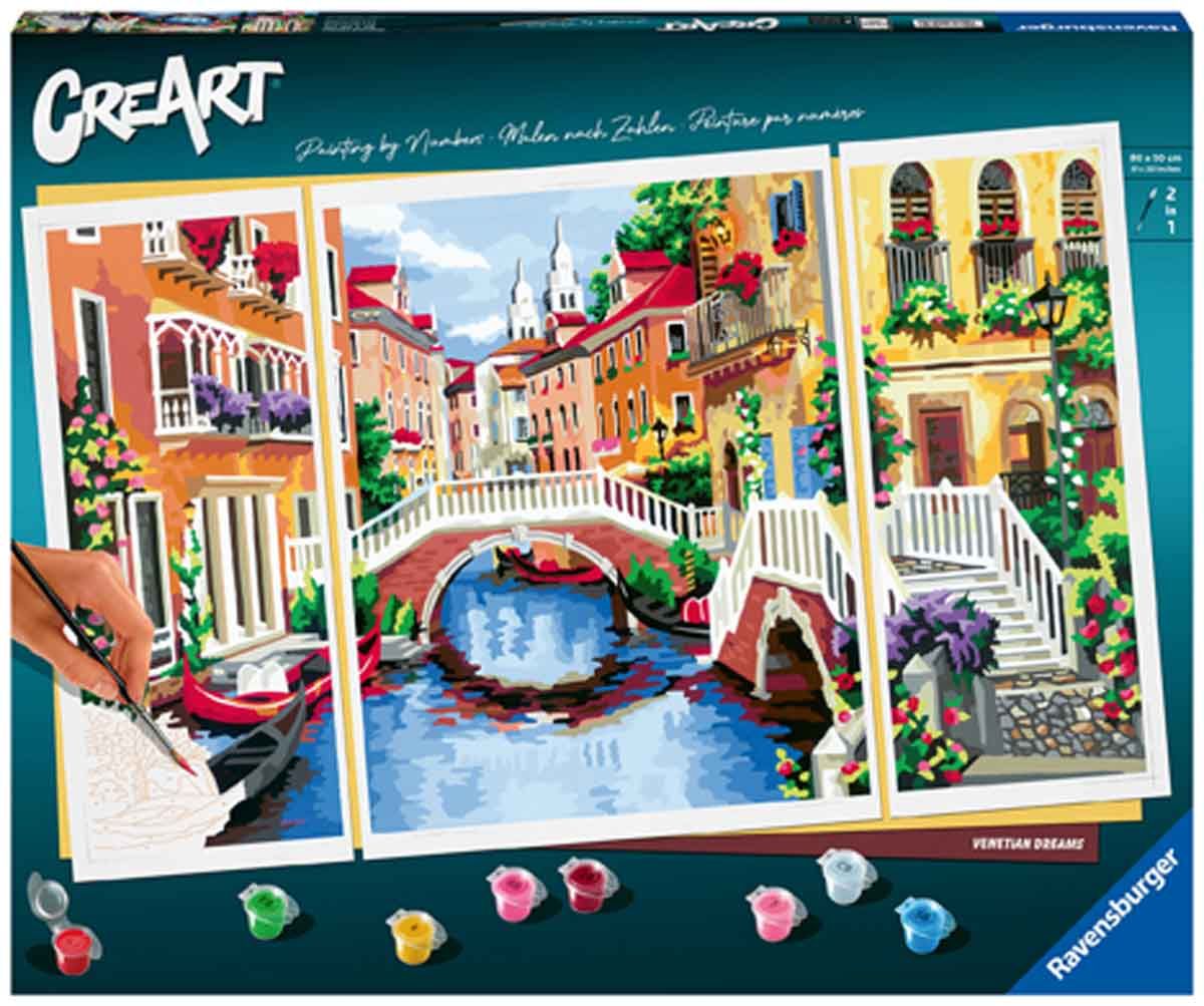 Ravensburger - Creart Junior Pack 2: Frozen | Dipingere con I Numeri Bambini 32x22cm | Giochi