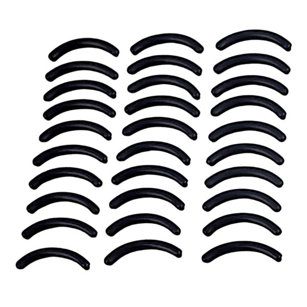 Black Eyelash Curler Replacement Pads - 30 Piece