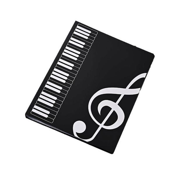 A4 Music Sheet Folder - 40-Pocket Plastic Document Organizer for Musicians
