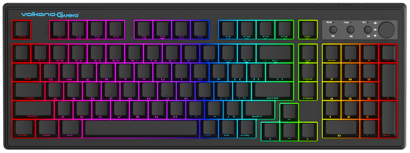 Volkano Gaming Shadow X1 Wired Gaming Keyboard with RGB Lighting