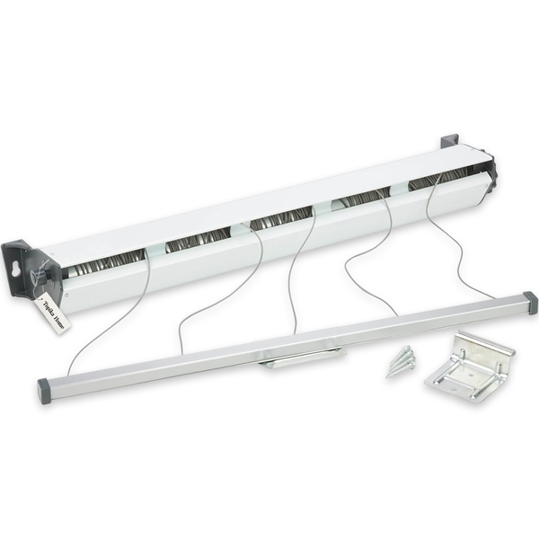 Topika Retractable Outdoor Clothesline Wall-Mounted 5 Wire Heavy-Duty 10M