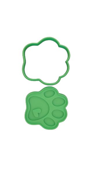 Sykose Cookie Cutter- Paw Print and Embosser