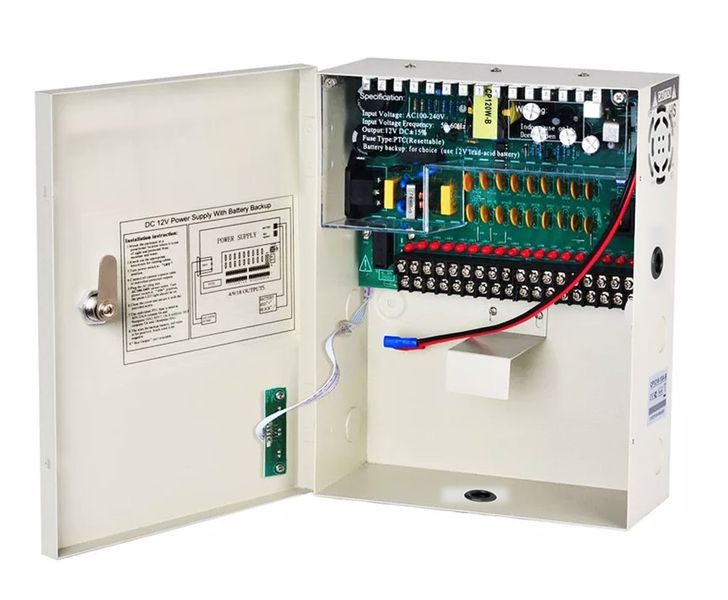 Power Supply DC 12V 20A 18 Channel UPS Lock for Security Cameras,DVRs,CCTV