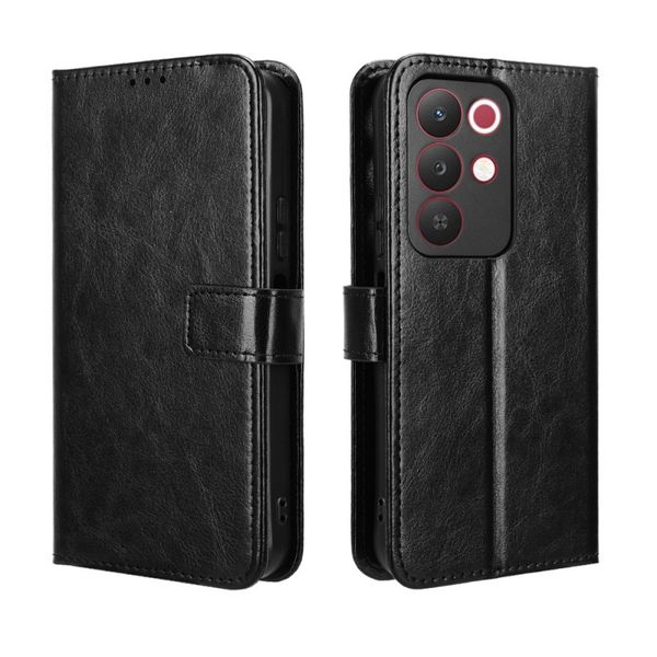 Crazy Horse Pattern Leather Case Compatible With Redmi Note 15 Pro Plus