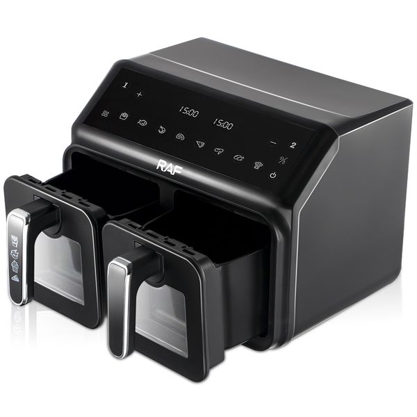 RAF Multifunction 4.5+4.5L Dual baskets Digital Smart Air Fryer