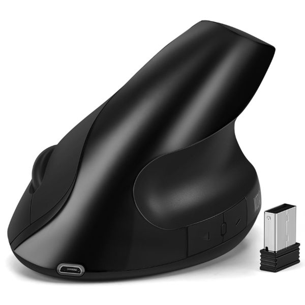 Wireless Vertical Mouse,Rechargeable Ergonomic Mouse Optical Vertical Mice