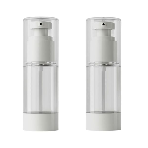 2 Pack - Refillable Cosmetic Press Bottle - Transparent