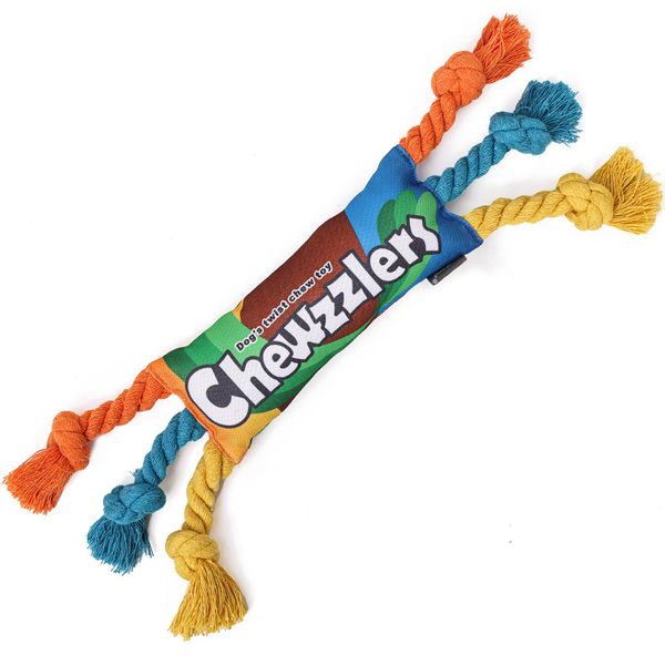 Pet Teething Rainbow Twist Candy Toy