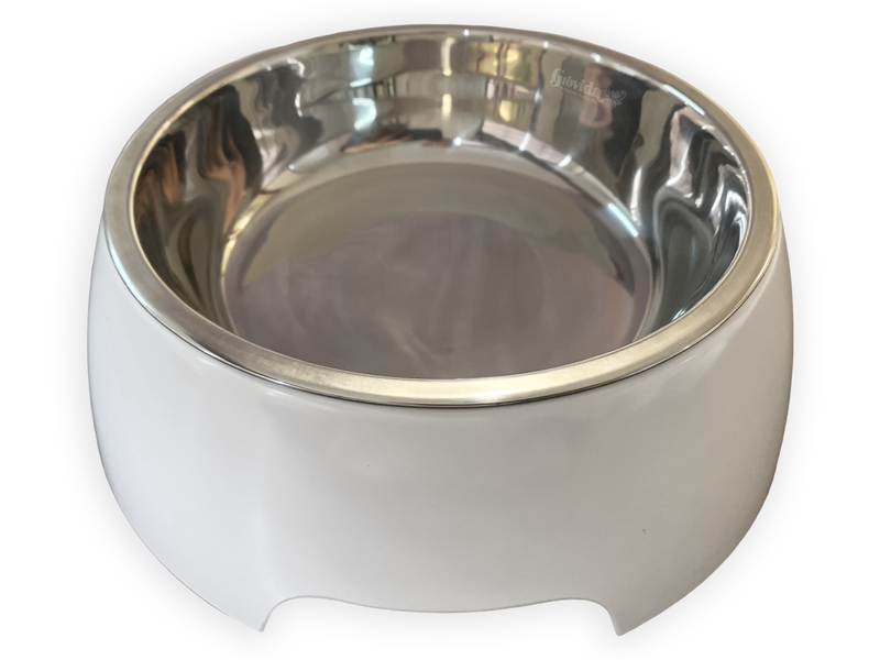 Grovida Pet Bowl Melamine- Stainless Steel 700ml