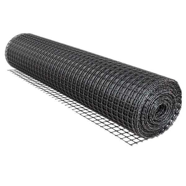 Garden Lightweight Square Plastic Mesh Fence Barrier Cage &amp; Drain Net - 10m