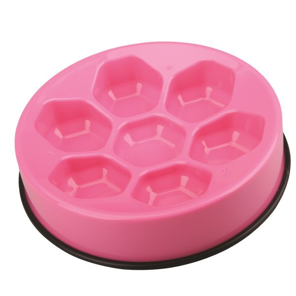 M-Pets Anti-Scoff Cavity Dog Bowl - Pink