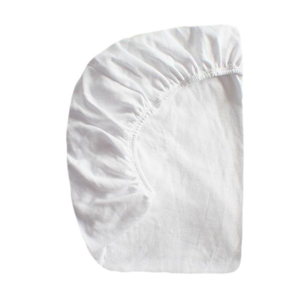 Little Acorn 2 in 1 Moses Basket Sheet / Changing Mat Cover (White)