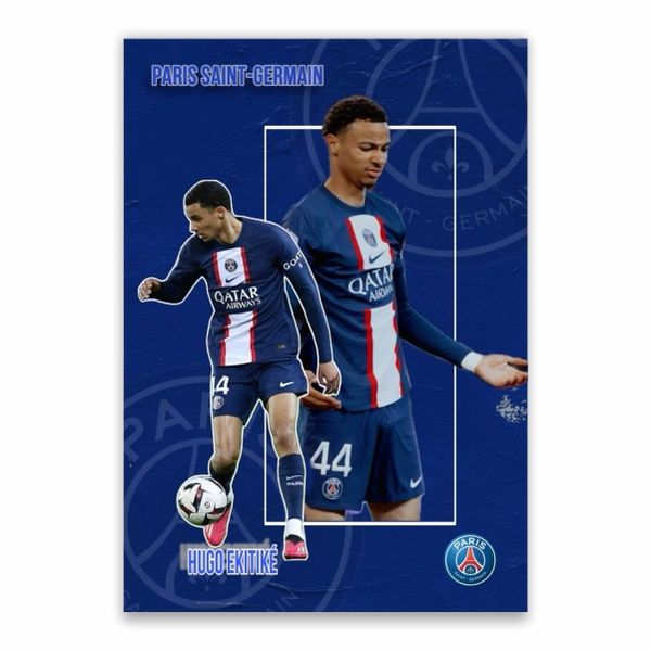 Hugo Ekitike Paris Saint Germain Poster - A1