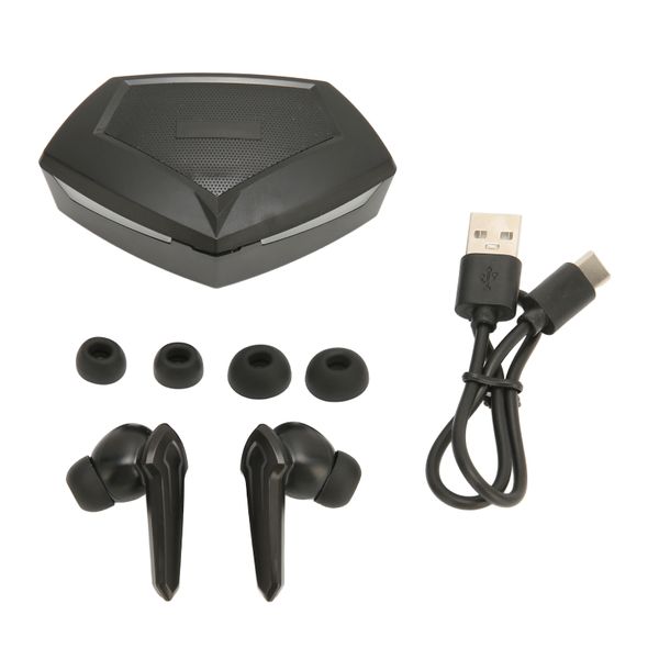 Gaming Earbuds Low Latency Dual Modes Wireless Bluetooth Headphones Black