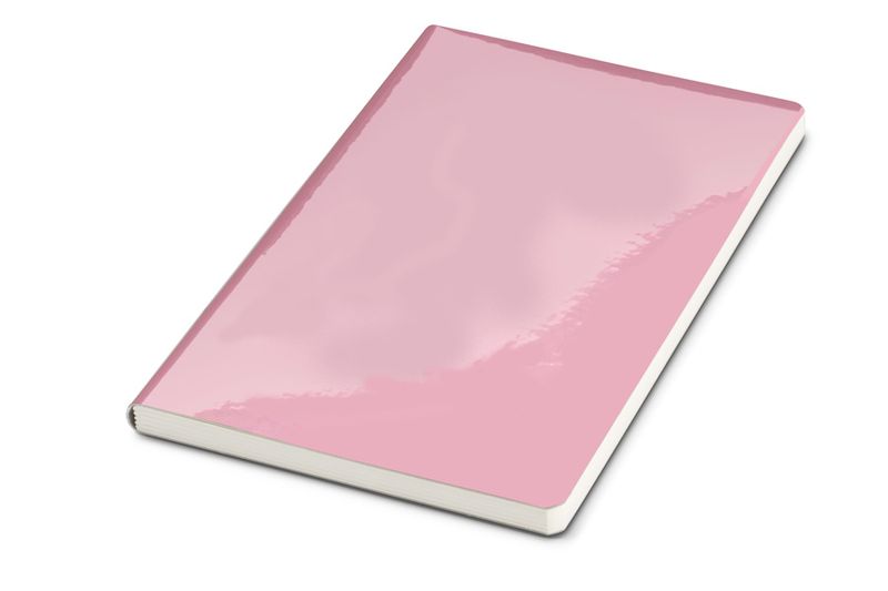 A5 Notebook with Metallic Reflective Effect in PINK
