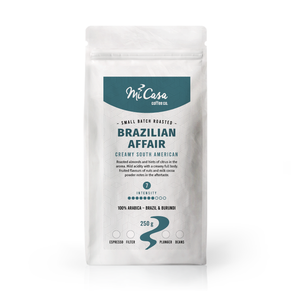 Mi Casa Coffee Brazilian Affair 250g Coffee Beans