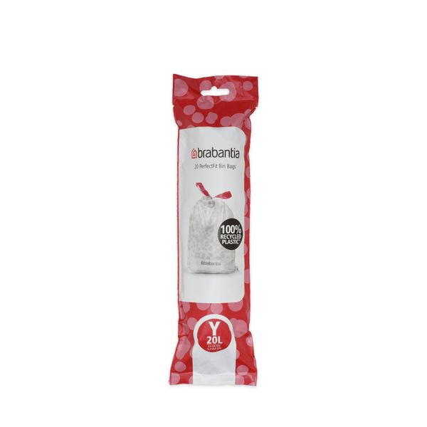 Brabantia - PerfectFit Bin Bags Code Y 20 Litres - 1 Roll with 20 Bags