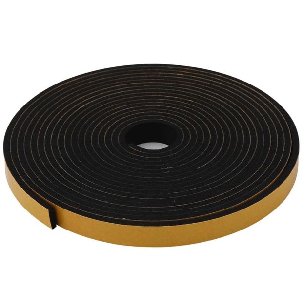 Tool DIY High-Density Foam Weatherstripping Door Seal Strip, 5M Roll