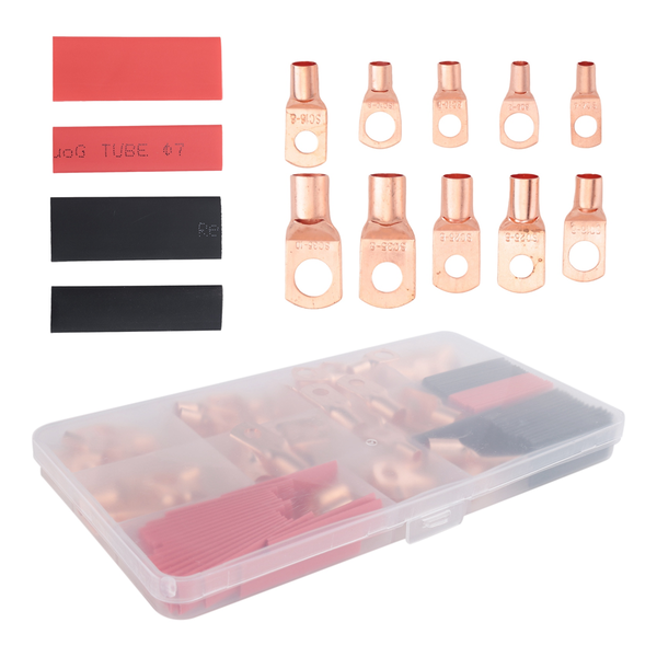Copper Wire Terminal Connectors Awg 2 4 6 8 10 12 Compatible with Universal