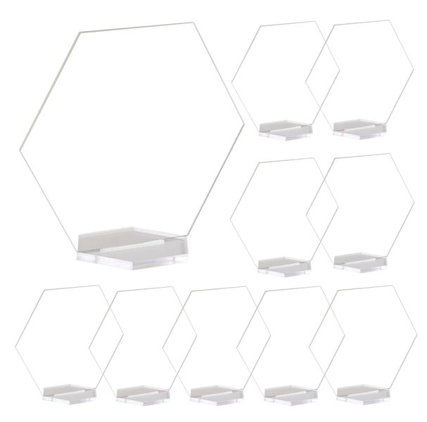 11.5cm Hexagon Acrylic Blank Blank Sign