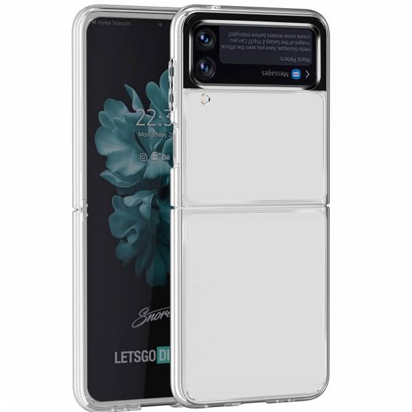 Tuff-Luv Hard Crystal Case for Samsung Z Flip 3 - Clear