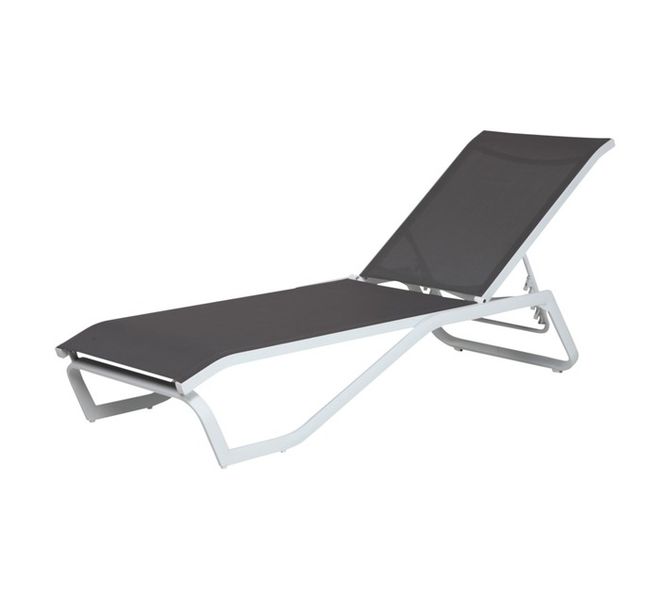 Urban Aluminium Sun Lounger: Contemporary Outdoor Chaise Lounge