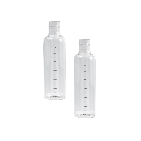 Eco-Safe Plastic Drinking Bottles 750ml - Set of 2