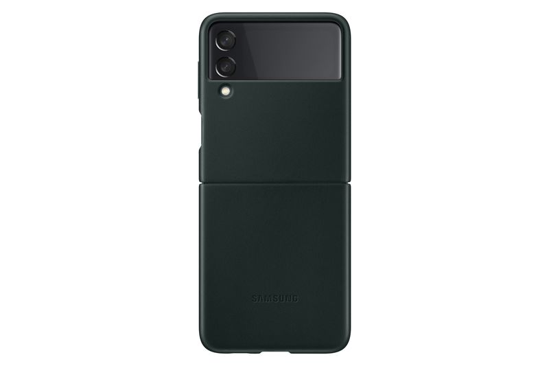 Samsung Galaxy Z Flip3 5G Leather Cover-Green