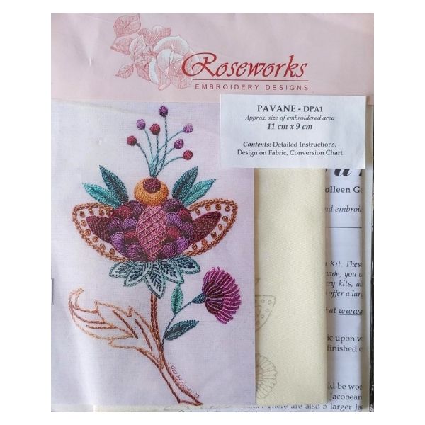 Embroidery Kit - Pavane - 11cm x 9cm