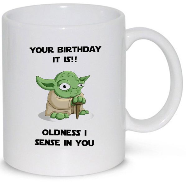 Your Birthday It Is, Oldness I Sense In You V9 Gift Pack Mug