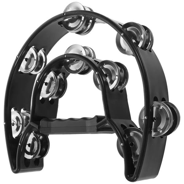 Half Moon Double Row Tambourine for Enchanting Melodies Set