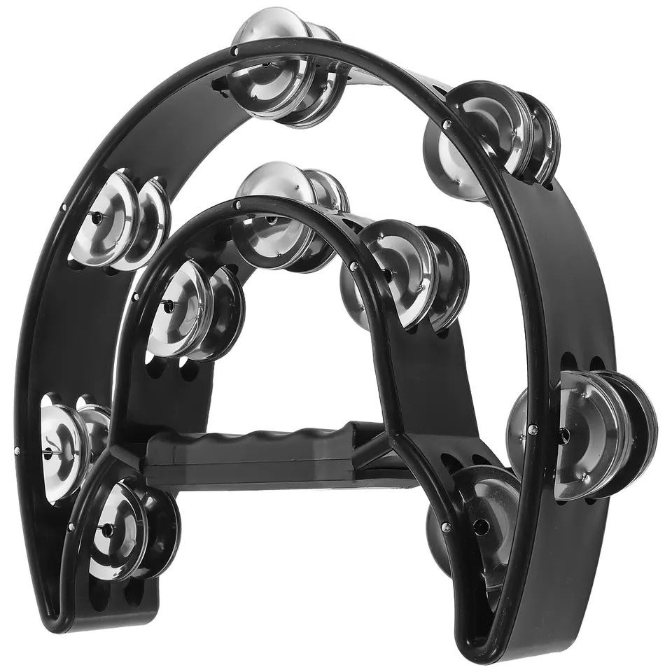 Half Moon Double Row Tambourine for Enchanting Melodies