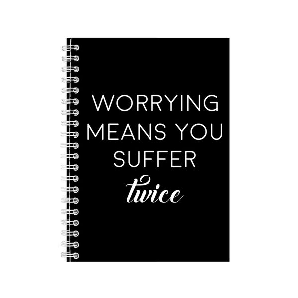 Twice A5 Notebook Spiral Lined Motivational Saying Graphic Notepad Gift 169