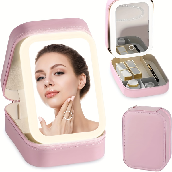 Lighted Makeup Mirror, Portable Makeup Mirror For Girl Travel