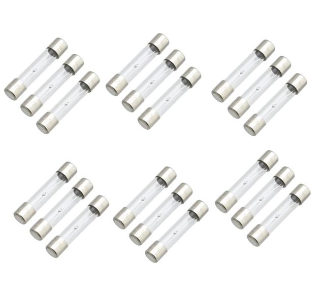 250V Fuse Tube Pack Of 100 6mm x 30mm 5AMP