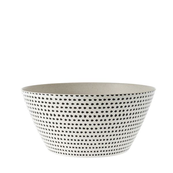 George &amp; Mason - Bamboo Fibre Black Spot Salad Bowl
