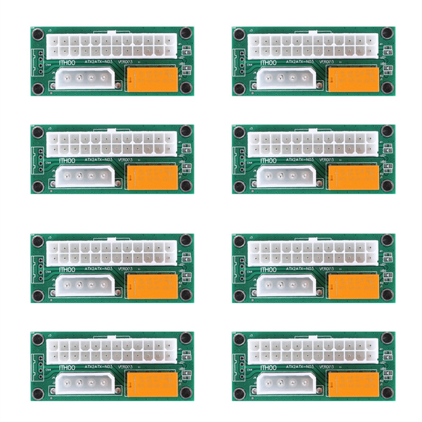 2 Pack Dual Psu Power Adapter 24 Pin To Molex 4Pin For Btc Miner