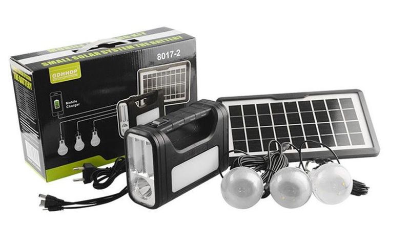 GD 8017 Superior Mobile Solar Lighting Kit &amp; Electronic Device Charger