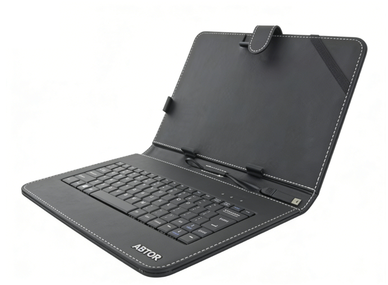 ABTOR 10.1-inch Universal Tablet Keyboard + Keyboard, Micro Interface,Black