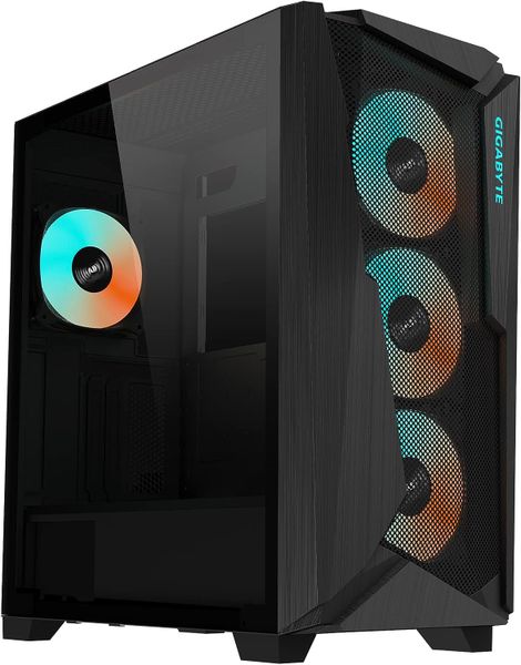 GIGABYTE C301 Glass - Black Mid Tower PC Gaming Case, Tempered Glass