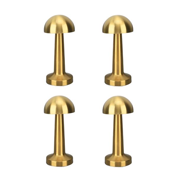 Set of 4 Rechargeable LED Mushroom Touch Table Lamp AB-TD26