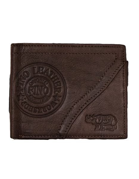 Fino HL-002/RYO Genuine Leather Rhino Card Holder Wallet with SD Card Holder &amp; Box