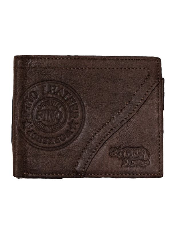 Fino HL-002/RYO Genuine Leather Rhino Card Holder Wallet with SD Card ...