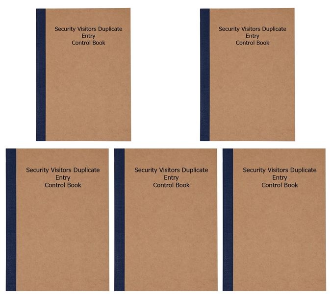 RBE Security Entry Control Visitors Book -5's