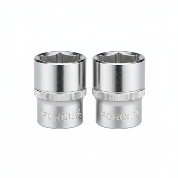 Force 5/32 Inch Standard Socket - 1/4 Inch Drive, 6 Point, Cr-V - 2 Pack