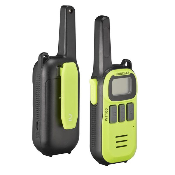 Forclaz USB Rechargeable Walkie Talkie Pair WT100 - 5km Range