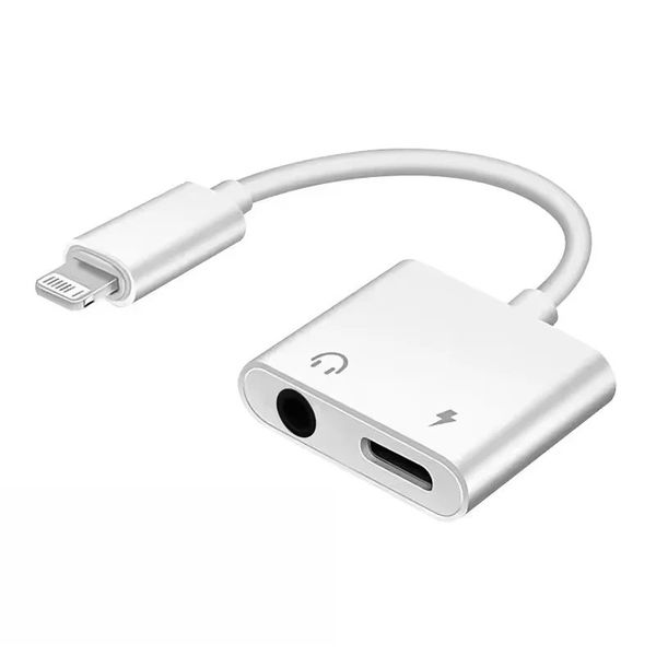 2-in-1 Dual 3.5mm Audio OTG Adapter Compatible with iPhone 14-11 ProMax