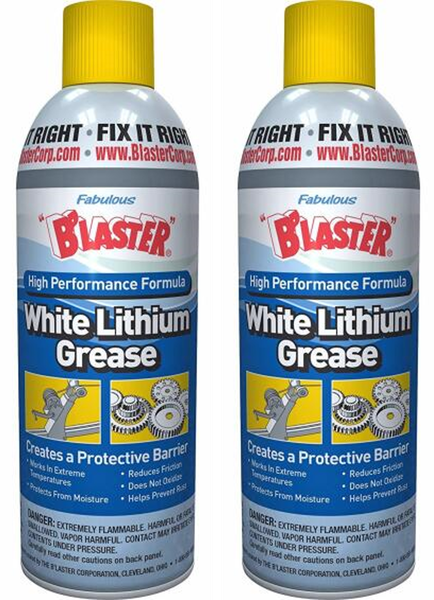 Lubricant - White Lithium Grease - Heavy-Duty - 325ml - 2 Pack