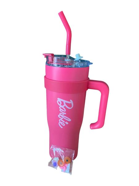 1.2L Tumbler with Handle, Straw, Lid, Stainless Steel Travel Mug