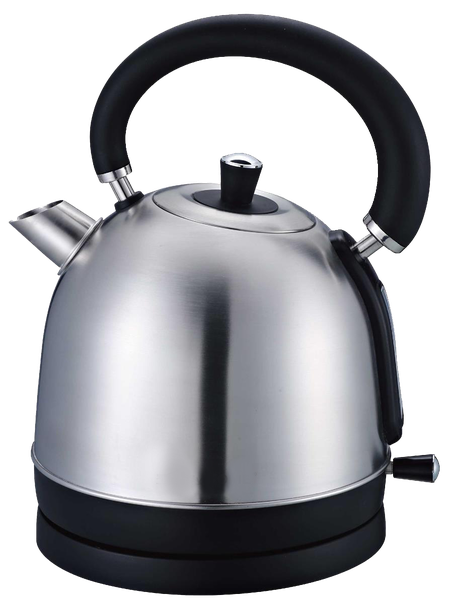 1.8L 2200W Cordless Electric Dome Kettle With Filter YK-823B - Silver